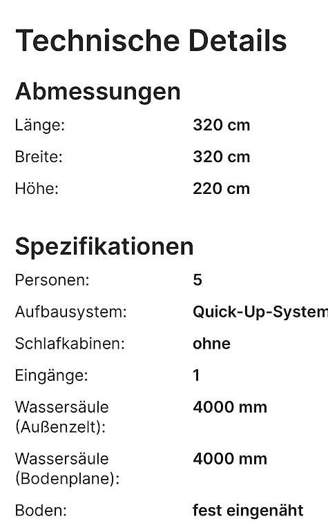 Auvents & marquises: Vorzelt Queedo Quick Motor – D'occasion à Krattigen par Desi.Burki 2