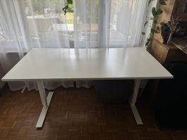 Stehschreibtisch weiss - höhenberstellbar