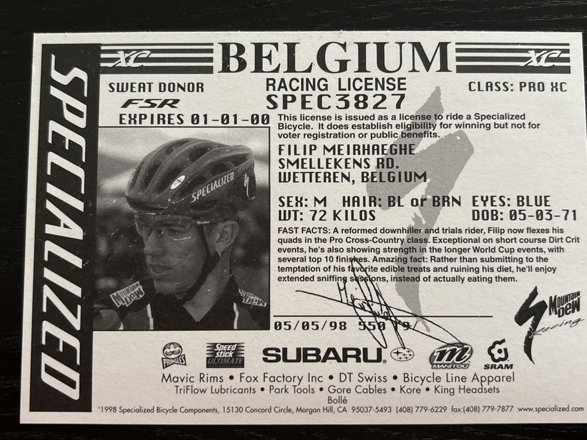 Autografi: Filip Meirhaeghe MTB – Usato da Uetendorf venduto da hoisle 1