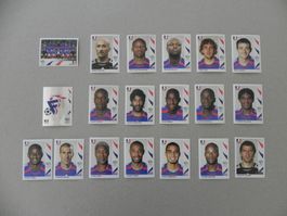 Panini Fussball WM 2006 Fehlliste Frankreich 454-72 Komplett