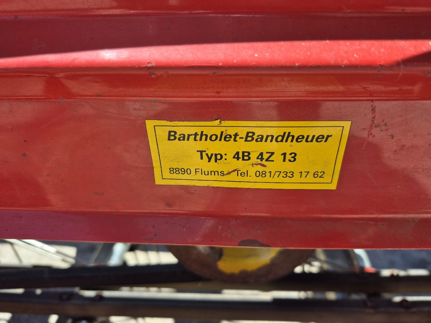 Raccolta foraggio grezzo: Bandheuer Bartholet  4B4Z13 – Usato da Lengnau AG venduto da Baldi73 2