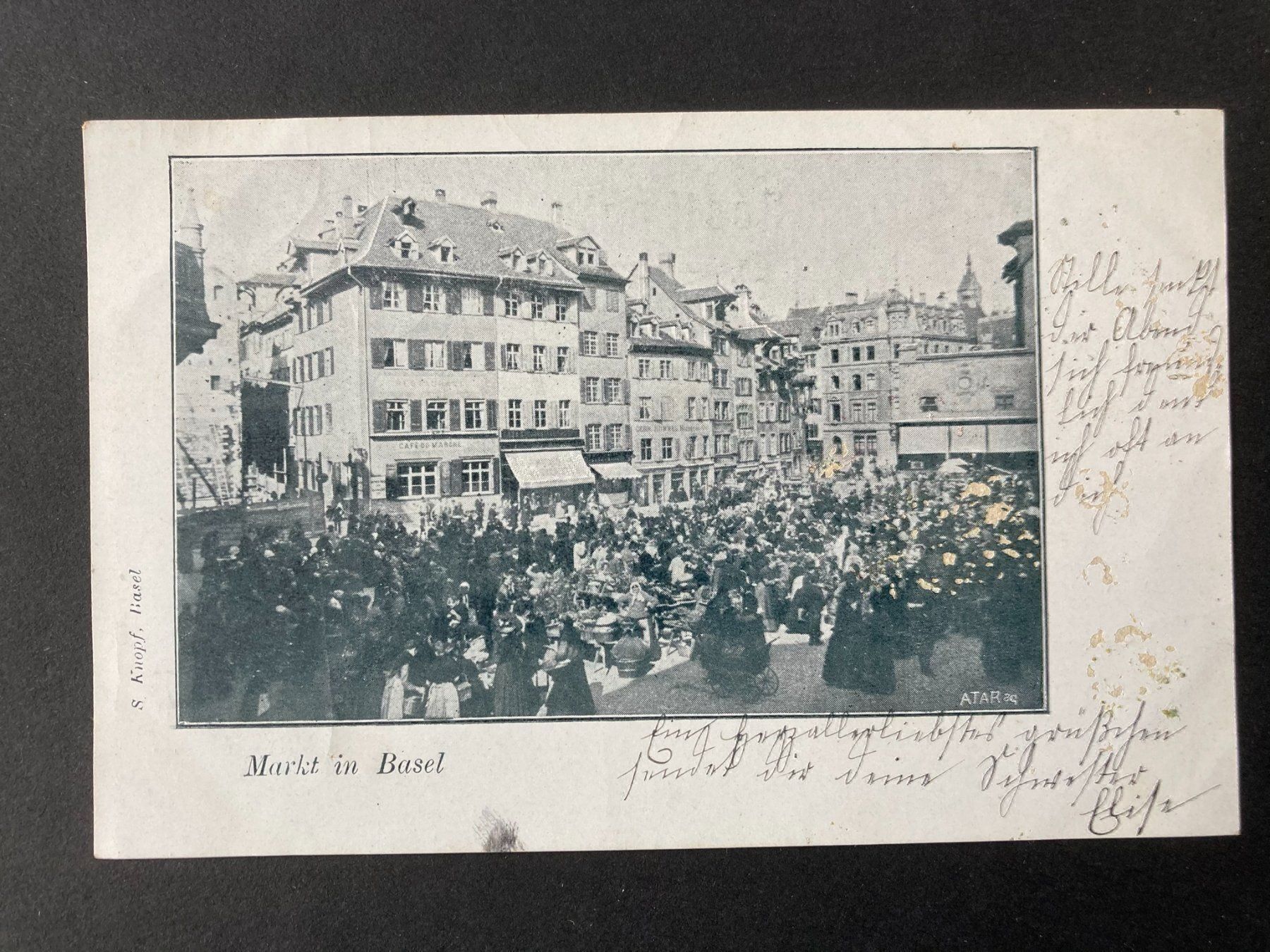 Cartoline postali: AK Markt in Basel – Usato da Mirchel venduto da buecher_wurm