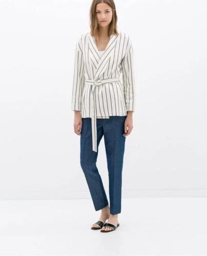 Zara Giacche: Zara gestreifter Wickel-Blazer – Usato da Balgach venduto da kimo1