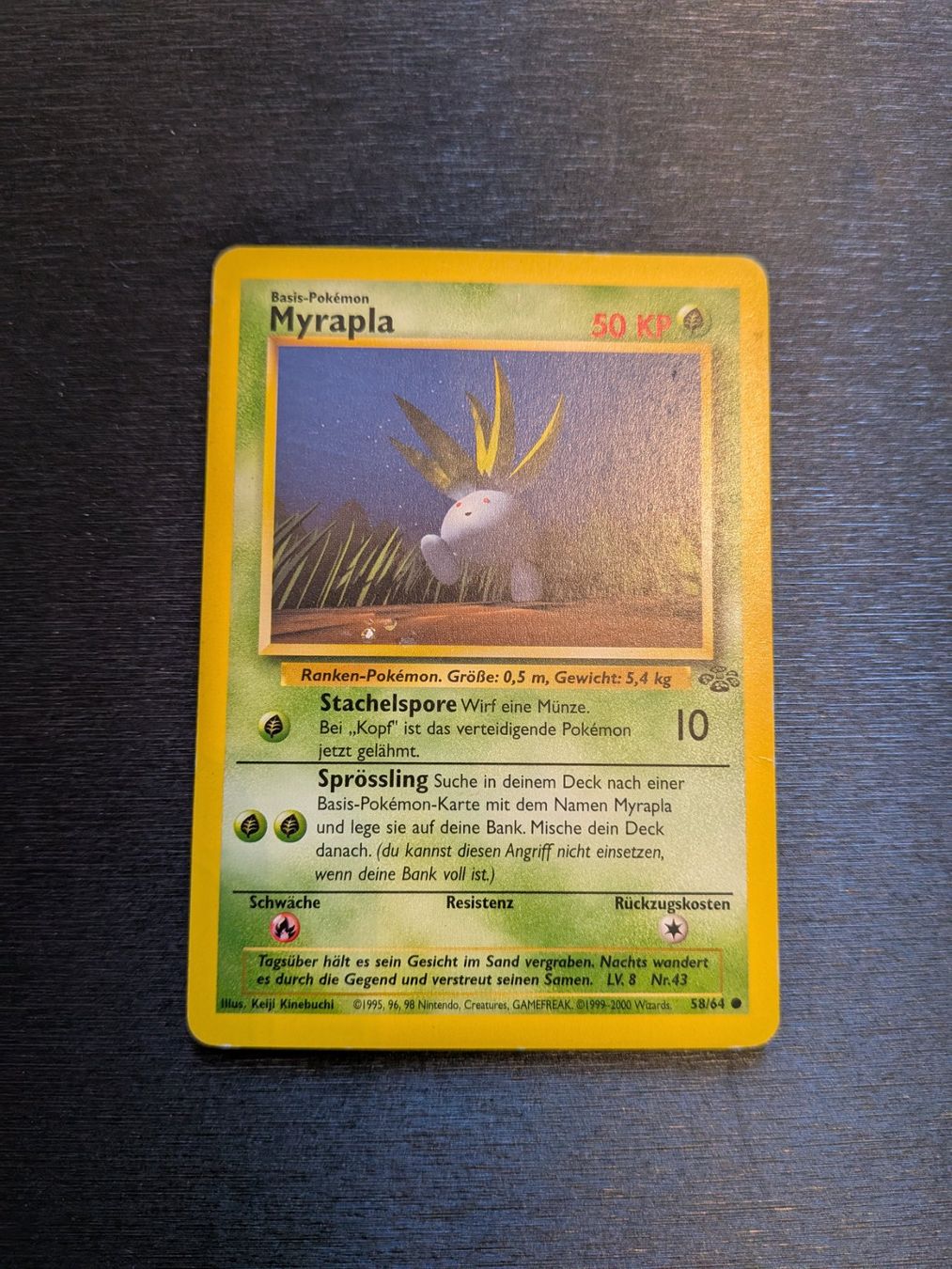 Pokémon Sammelbilder & Trading cards: Jungle Oddish / Myrapla 58/64 DE Ab 1 – Gebraucht aus Paradiso von Pkmn10
