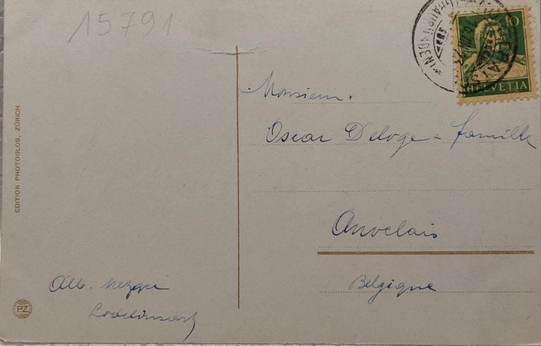 Cartoline postali: BOVALHÜTTE - Ober-Engadin - 1923 – Usato da Delémont venduto da Domdom1 1