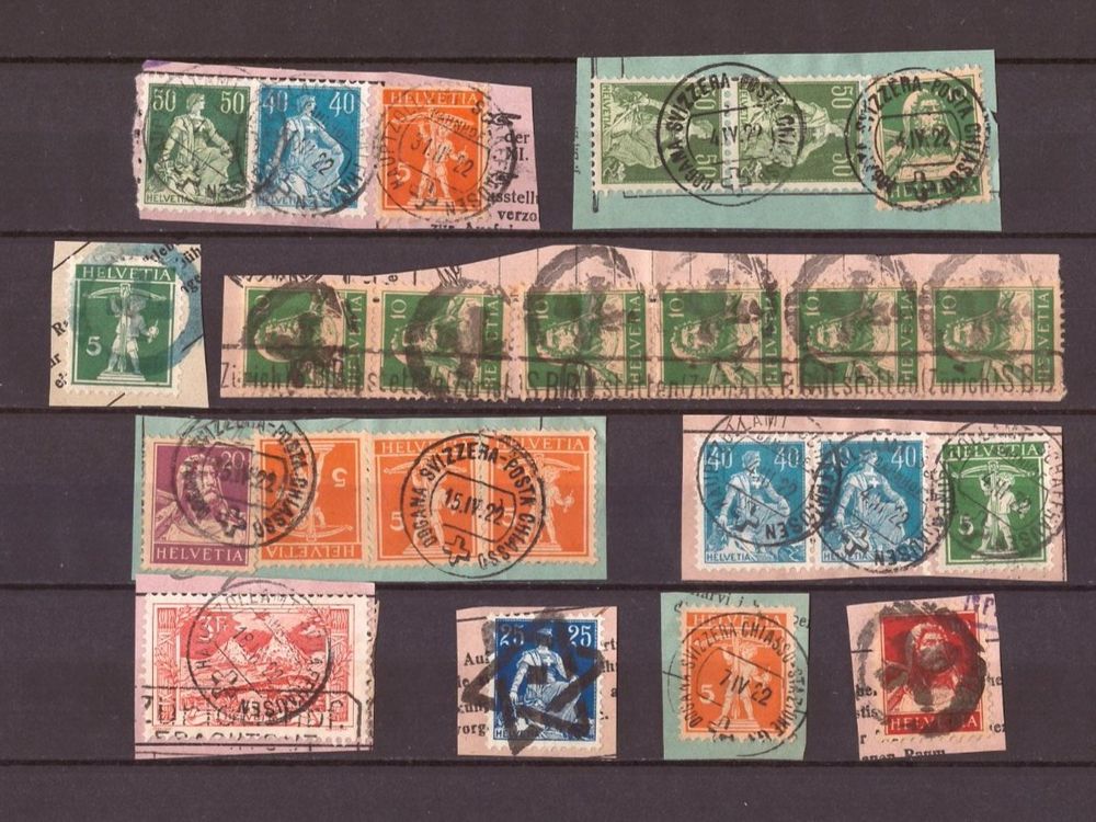 Zollstempel Frankaturen 4 (Gebraucht) in diegten fr CHF 8  mit ...