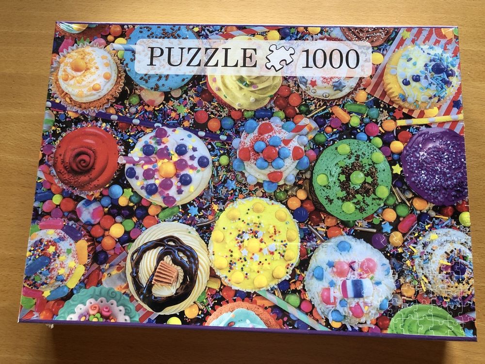 Cobble Hill Puzzle 'Cupcakes' – 1000 Teile, 67,6 X 48,9 Cm, Zufällig Geschnitten, Mit Leinenstruktur, Umweltfreundlich