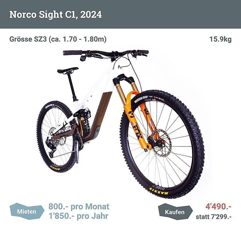 Biciclette: Norco Sight C1 (2024), Grösse SZ3 – Usato da Zürich venduto da Testo 1