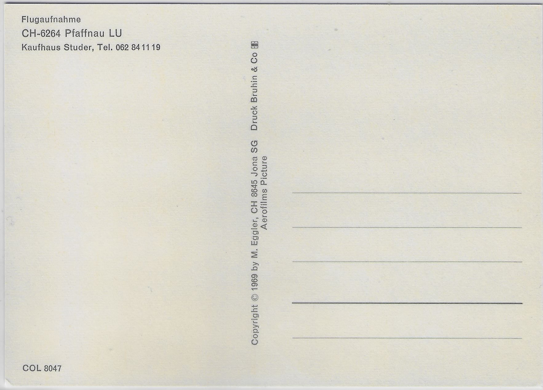 Cartoline postali: Flugaufnahme Pfaffnau LU – Antico da Ettingen venduto da Kartenplanet 1
