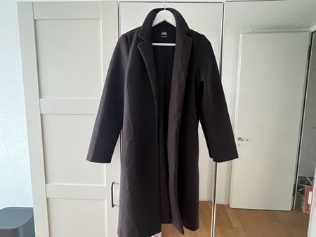 Dunkelbrauner ZARA Mantel, Grösse M