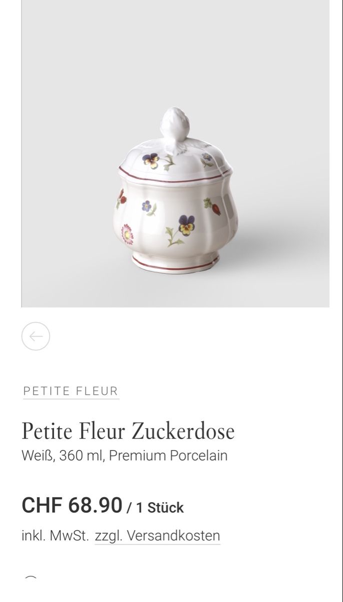 Villeroy & Boch Teekannen: Villeroy Boch Petite Fleur Set – Neu (gemäss Beschreibung) aus Ebikon von nat_jzh5 3