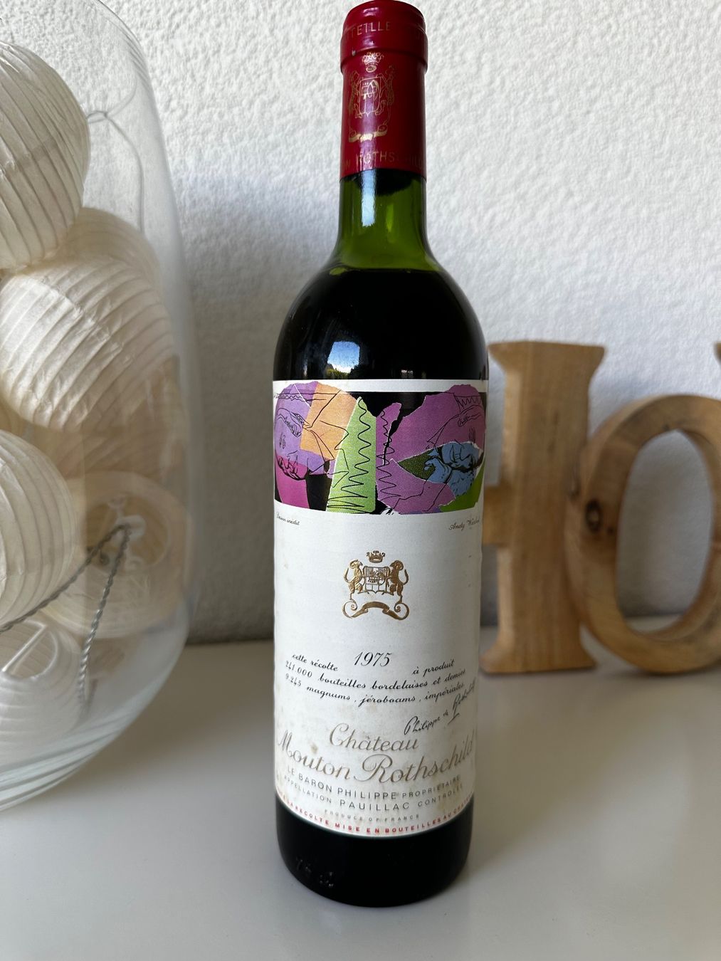 Mouton Rothschild Vino: Château Mouton Rothschild 1975 – Nuovo (secondo la descrizione) da Yens venduto da Rilou80