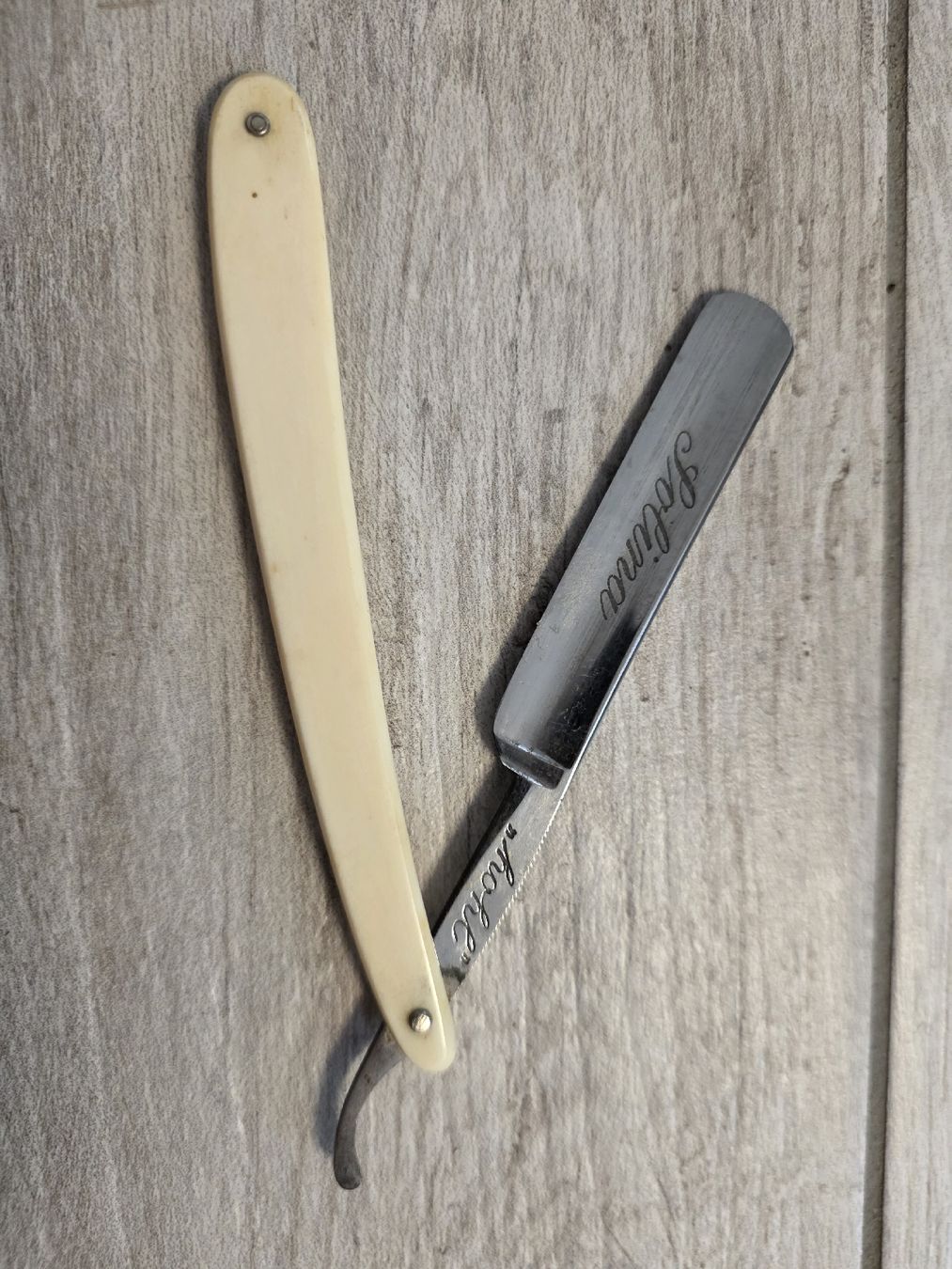 Rasoi & Lamette da barba: Rasiermesser Solina Hohl mit Etui  – Usato da Dorf venduto da Echo_Elements 3