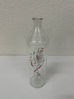 Limitierte Murano Glasvase mit abstrakter bunter Innenfigur