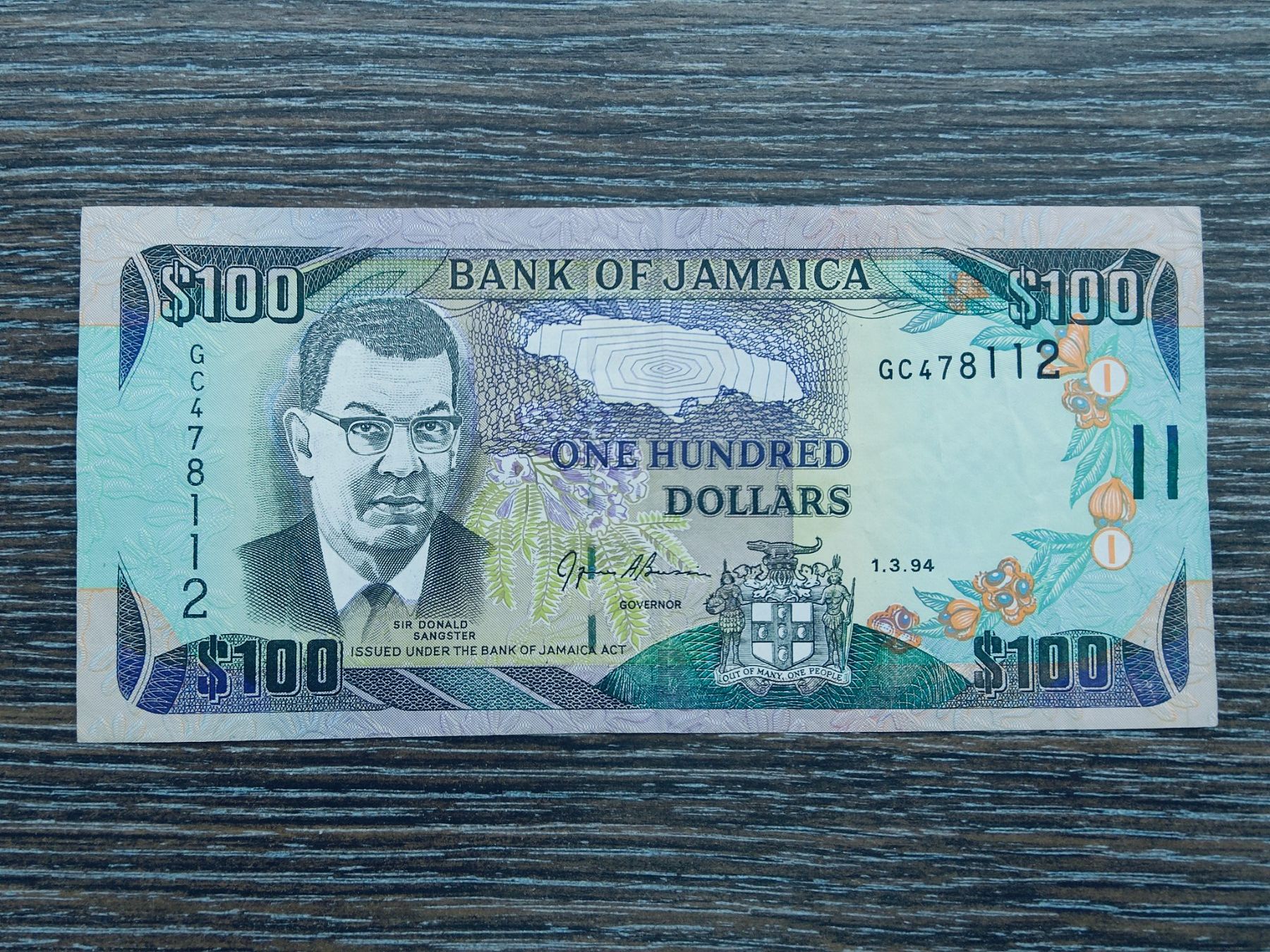 Banconote: Jamaika 100 Dollars 1994 !!!!!! – Usato da Flaach venduto da Lonzo99