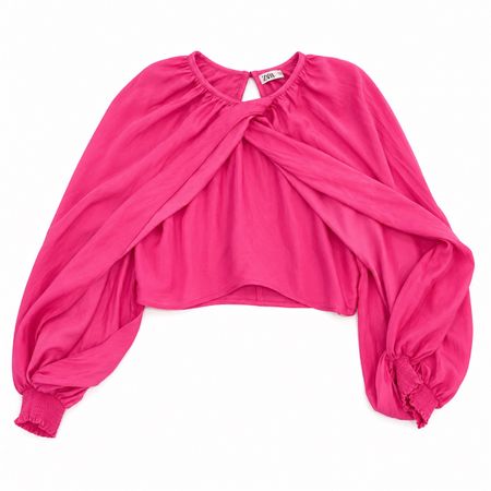 Zara Bluse Pink Langarm - Neuwertig