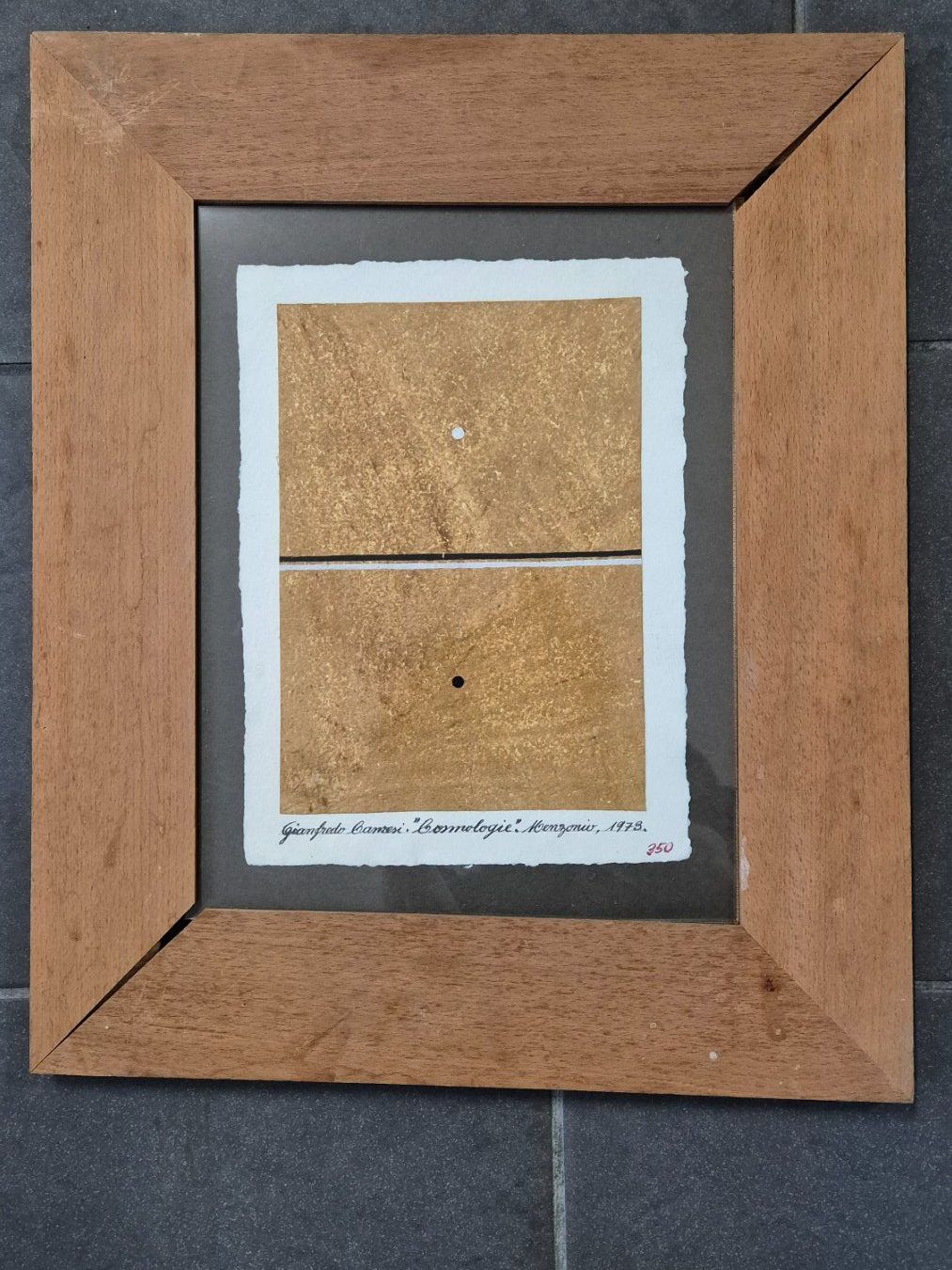 Dipinti: Camesi Gianfredo Bild "DIMENSION UNIQUE" mit Holzrahmen – Usato da Lömmenschwil venduto da wla750