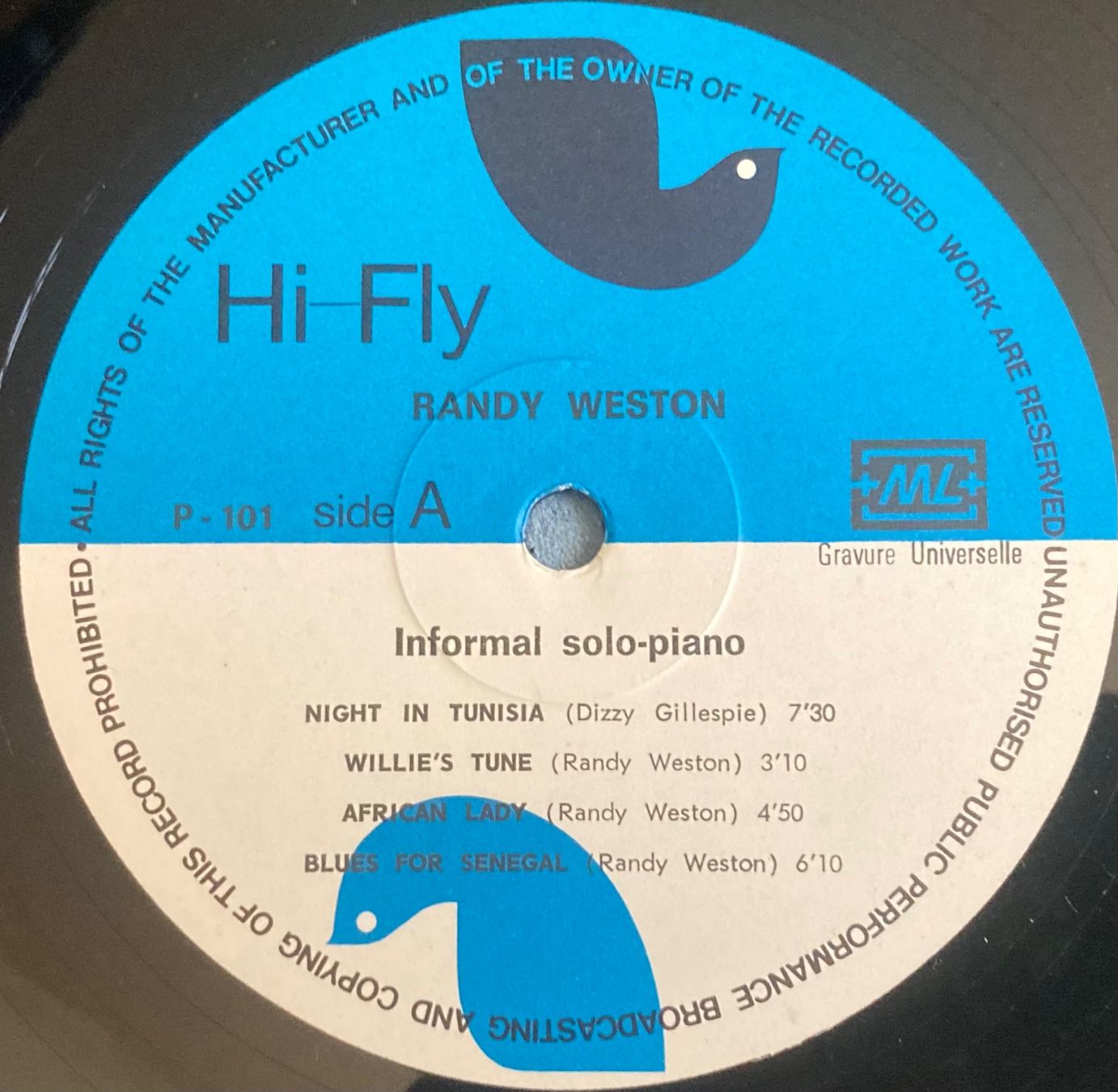 Vinyles: RANDY WESTON - INFORMAL SOLO – D'occasion à Poliez-Pittet par Newtown-Records 2