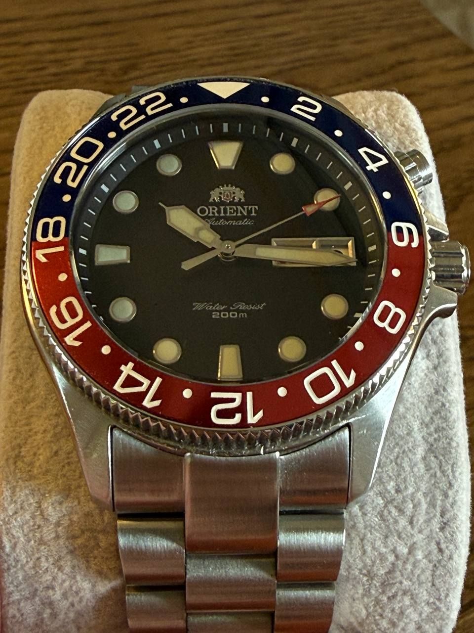 Orient Orologi: Orient Ray Custom Saphirglas, Strapcode Armband, Pepsi GMT – Usato da Boll venduto da YD3067 1