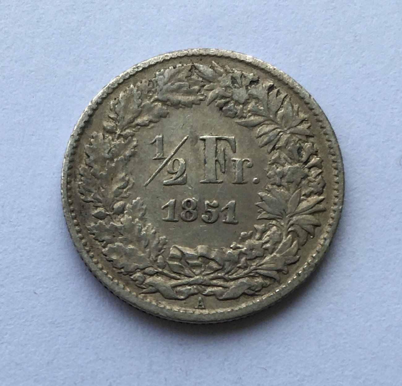 Tutti le monete: 1851 50 Rappen ss+ – Usato da Kirchberg SG venduto da Zenhad69