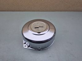 Polraddeckel chrom, weisses Puch-Emblem / Puch Maxi