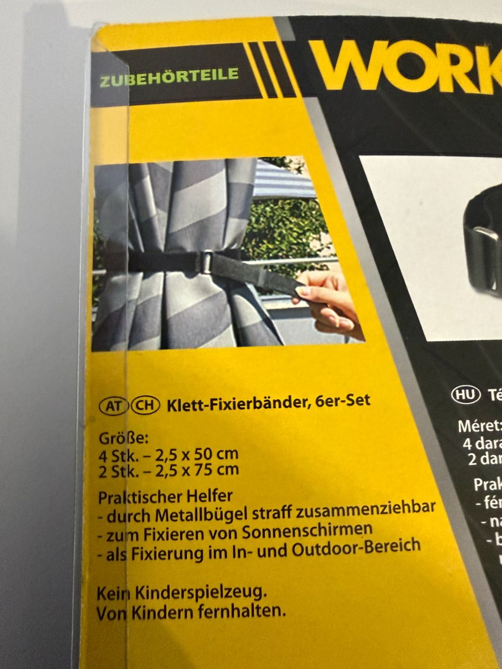 Nastri decorativi: Klett-Kabelbinder 4+2 Stk, mit Metallbügel, Workzone – Nuovo e nell'imballaggio originale da Unterengstringen venduto da Tnovus 5