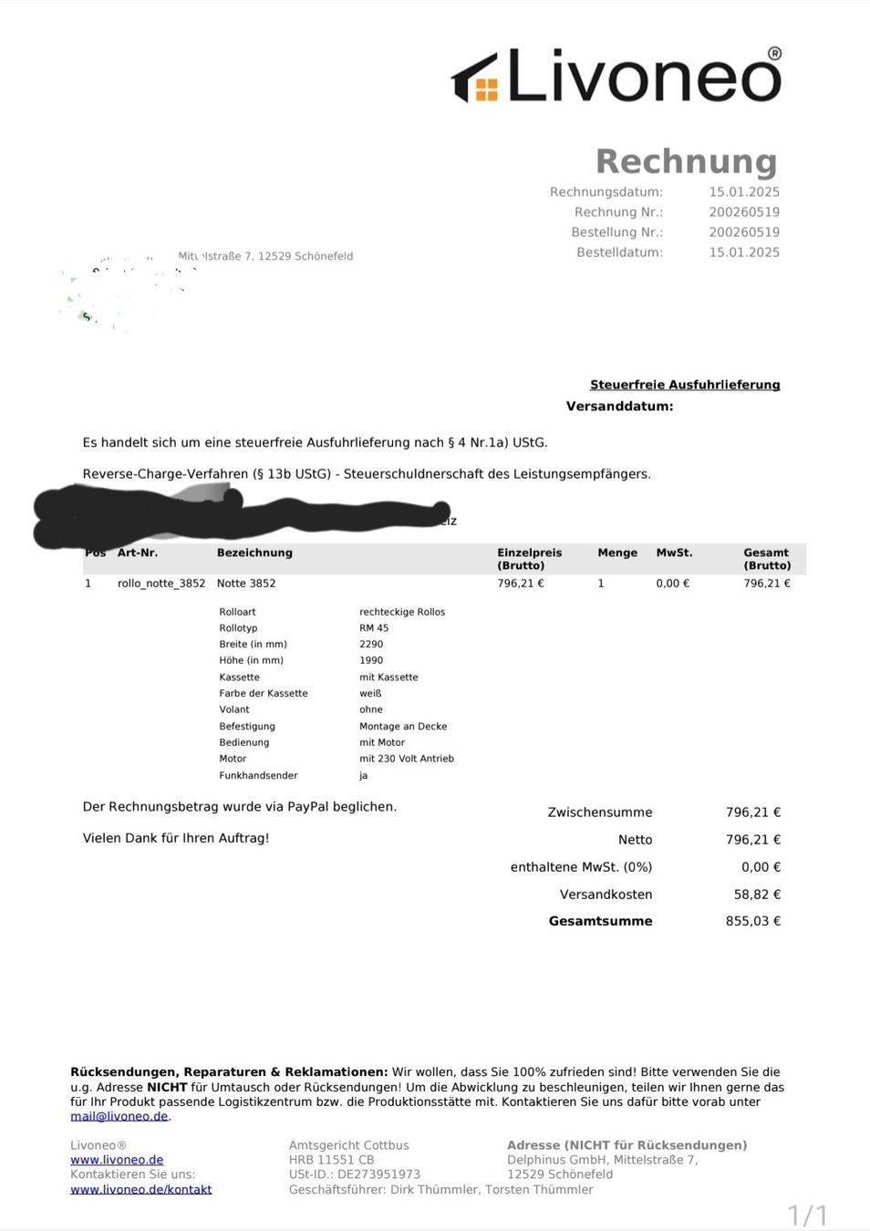 Vorhänge: Elektro Rollo, Verdunkelungsrollo, weiss, Neu – Neu und originalverpackt aus Ruswil von michellelabelle 2