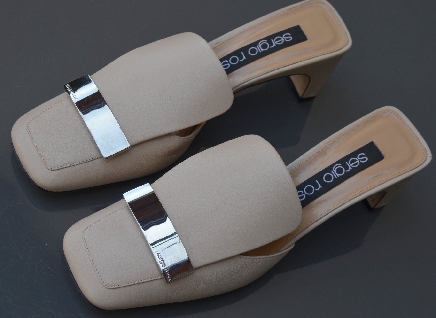 Sergio Rossi Scarpe da donna: Sergio Rossi Mule Sandalen / sandales .39 – Usato da Collonges venduto da arashee 4