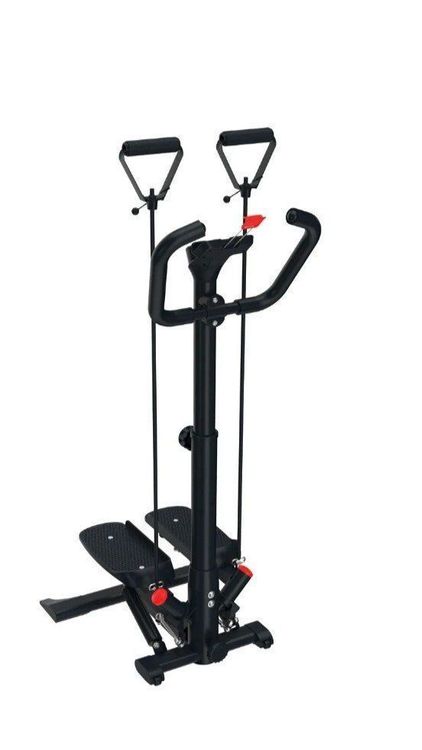 Twist Stepper Mit Griff – Seitliche Stufenmaschine, Mit Widerstandsbändern, Display, Bis 150 Kg