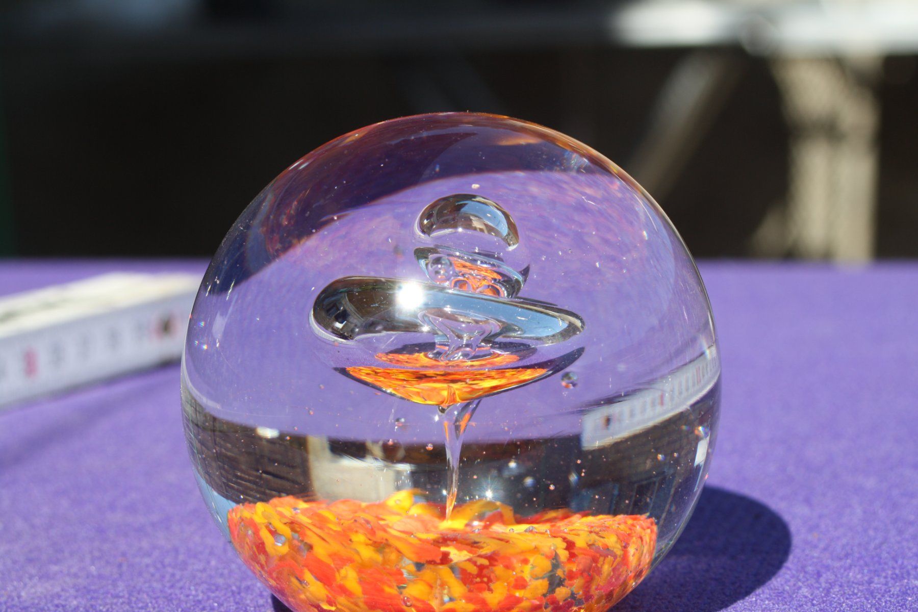 Verres: GLASKUGEL PAPERWEIGHT BRIEF - BESCHWERER – D'occasion à Wauwil par Pneuedy 7
