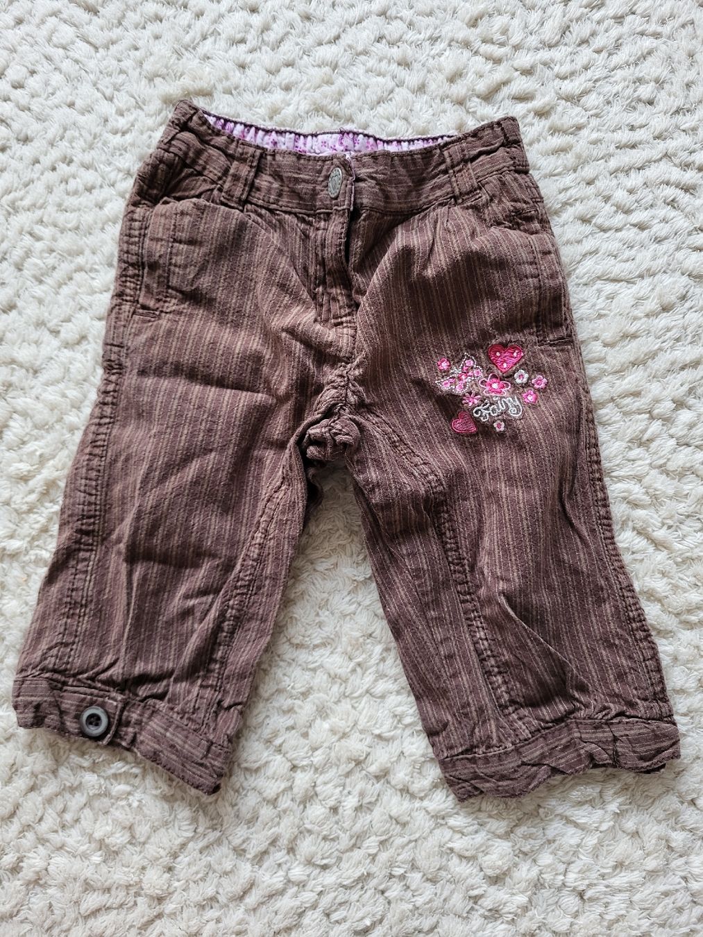 Pantaloni: Süsse Mädchen Hose, braun gestreift, Grösse 92 – Usato da Felben-Wellhausen venduto da Brummbaer90