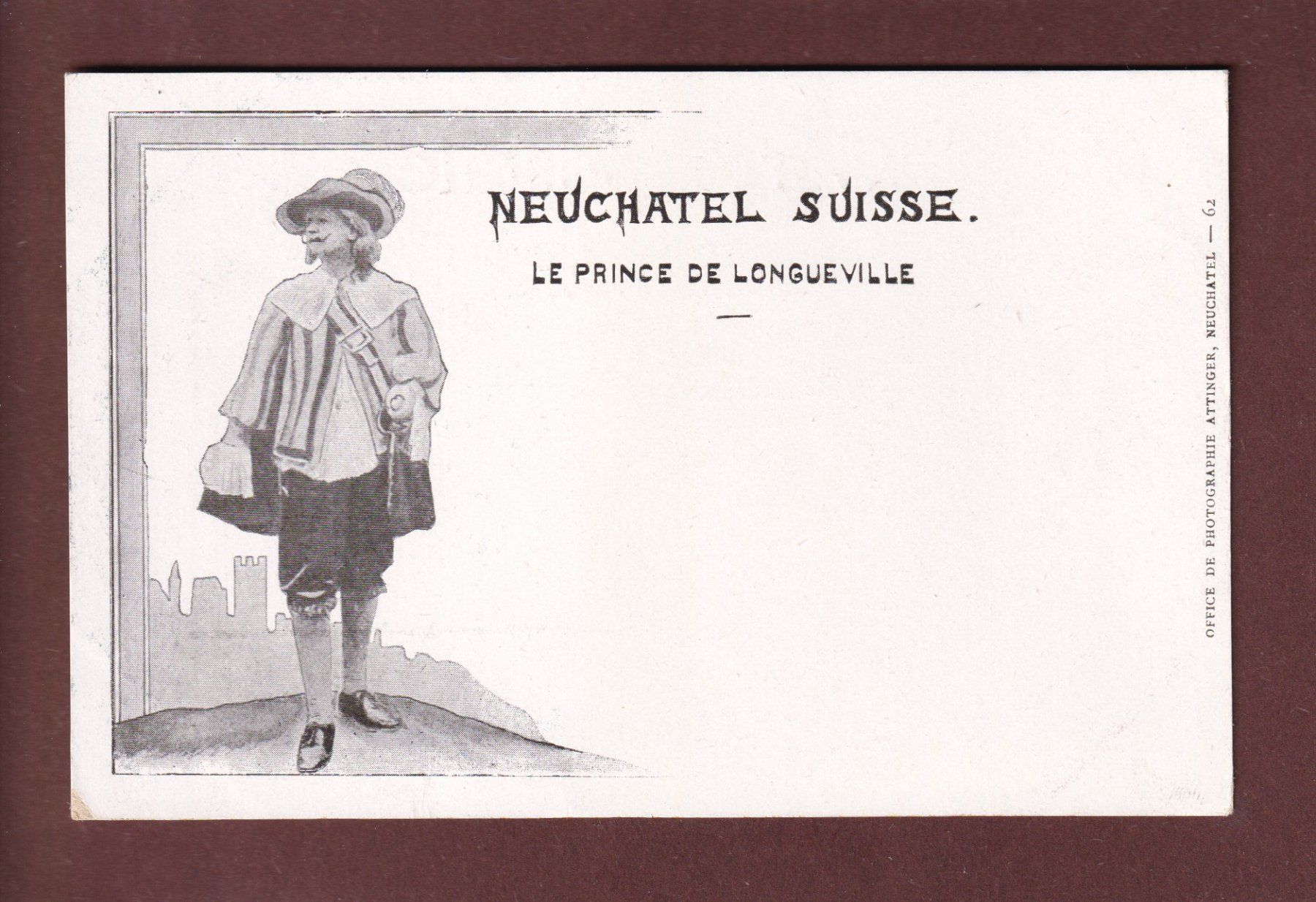 Cartoline postali: NEUCHÂTEL - Le Prince de Longueville – Usato da Pully venduto da nicecards