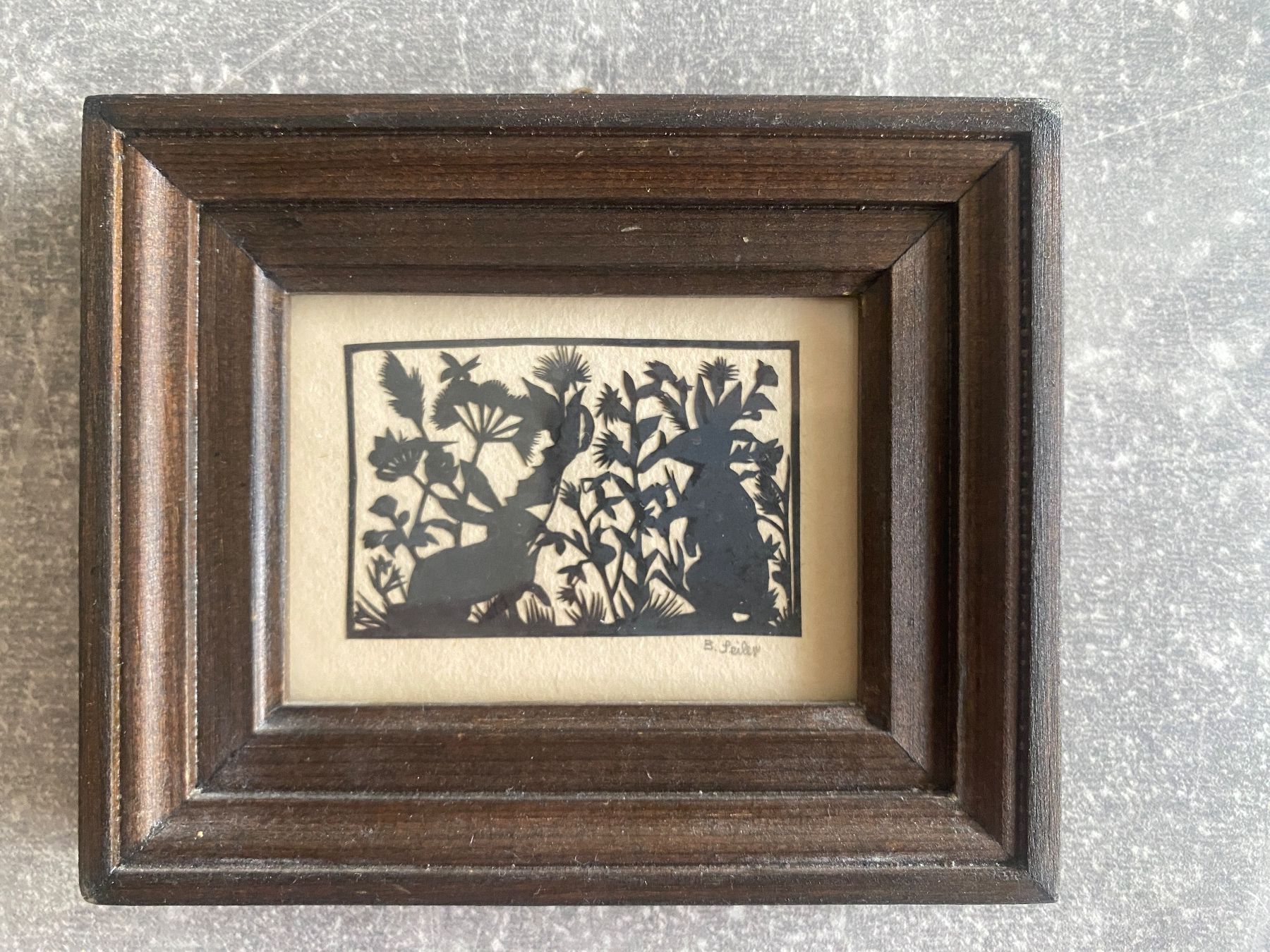 Grafica & Litografie: Original Scherenschnitt von Barbara Seiler, gerahmt – Usato da Bern venduto da vas_tw9r 1