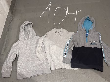 3 Pullover Set Jungen Grösse 104 grau blau gebraucht