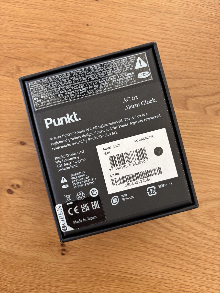 Wecker: Punkt. AC02 Analog Wecker – Neu und originalverpackt aus Luzern von Mika_Lu 3