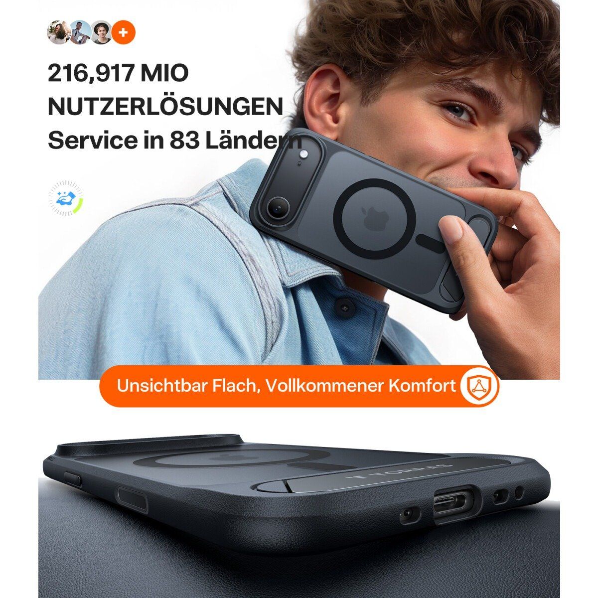 Apple Cover & Protezioni schermo: TORRAS – Pstand Spin iPhone 17 Air – Nuovo e nell'imballaggio originale da Altnau venduto da schnappfix 4