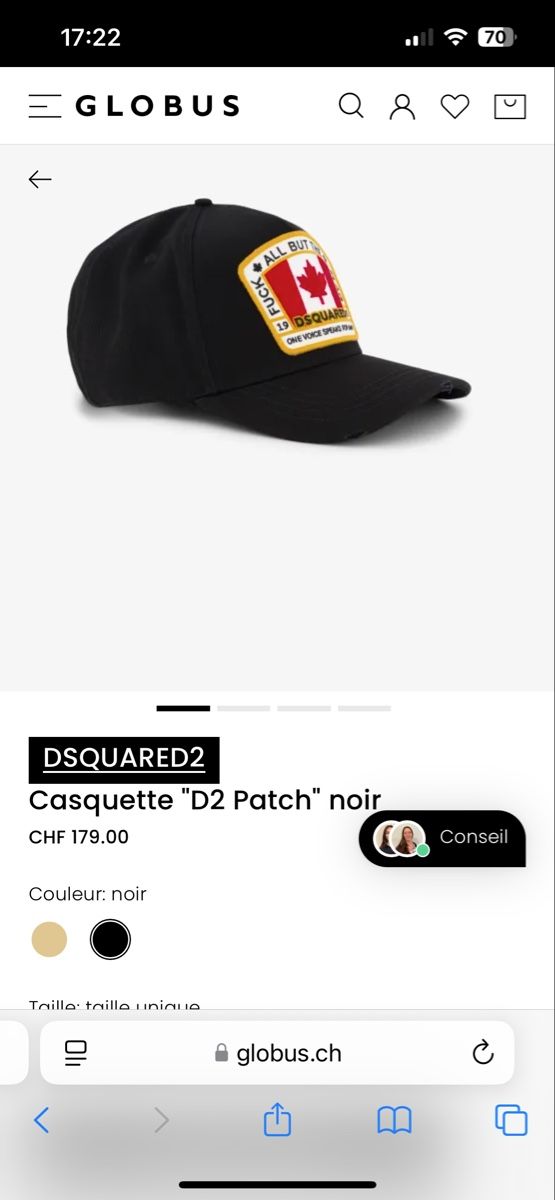 Dsquared2 Copricapi, berretti & cappellini: Dsquared2 casquette – Usato da Genève venduto da Gilles.01 3