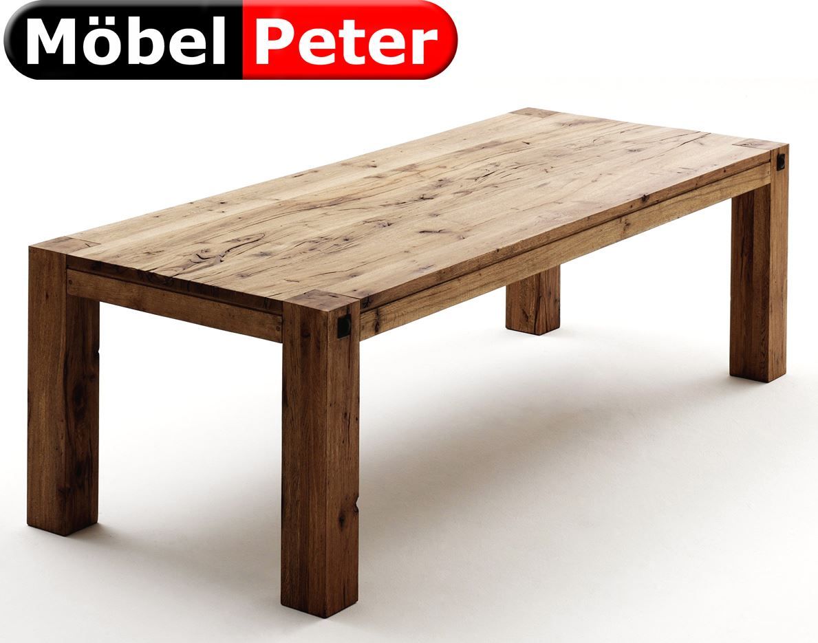Tavoli: Massiv Holz Esstisch Eiche 220x100 – Nuovo e nell'imballaggio originale da Kölliken venduto da erostar 2