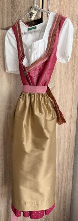 Sportalm Dirndl lang mit 2 Blusen und Seidenschürze/Gr.42