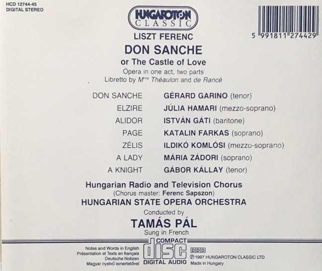 CD: Liszt - Don Sanche – Usato da Grüningen venduto da azulblanco 1