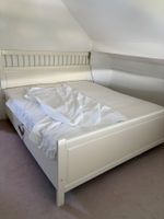 Bettgestell weiss mit Lattenrost 2x 90x200 cm
