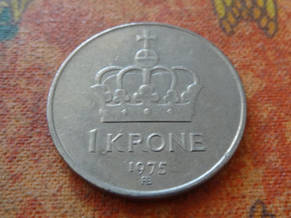 Alle Münzen: NORVEGE  1  Krone  1975  (P) – Gebraucht aus Romanel-sur-Lausanne von Swift13