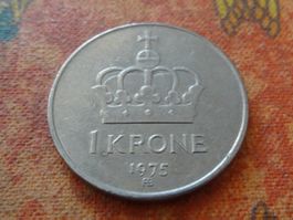 NORVEGE  1  Krone  1975