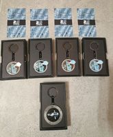 4x R2-D2 Metal Key Chain e 1x Jango Fett Starship Key Chain
