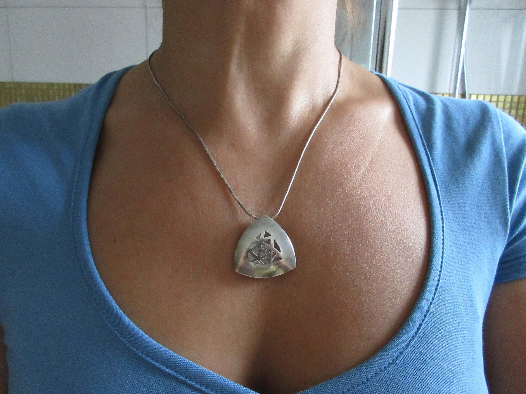 Ketten: Elegante Kette mit Anhänger, 925 Silber – Gebraucht aus Grenchen von Elenka 9