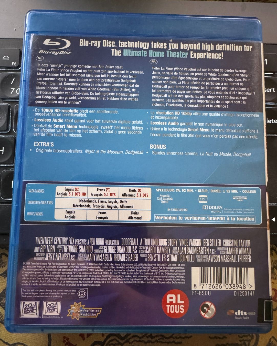 Tutti i DVDs: Dodgeball - Même pas mal ! (2004) - Blu-ray – Usato da Semsales venduto da __Florian__ 3