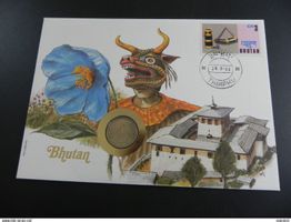 Münzbrief Bhutan 20 Chertum 1974 FAO