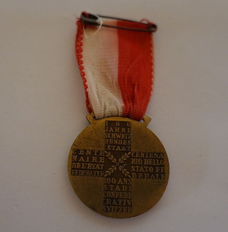 Medaglie: Abzeichen 100 Jahre Schweizer Bundesstaat, 1948 – Usato da Dielsdorf venduto da bonambler 1