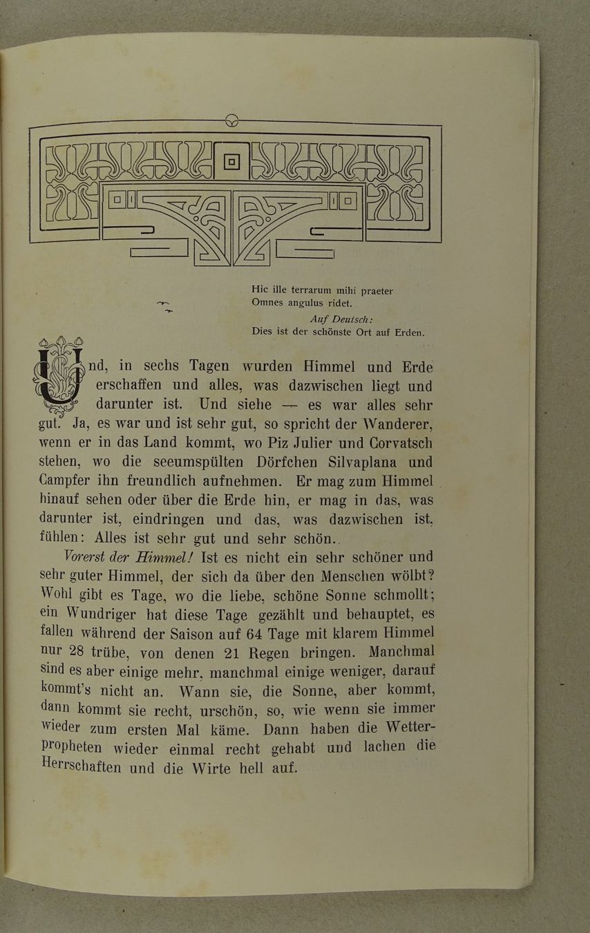 Livres: LUFTKURORT SILVAPLANA-CAMPFÈR, 1901 – D'occasion à Grüningen par Kartensammler 3
