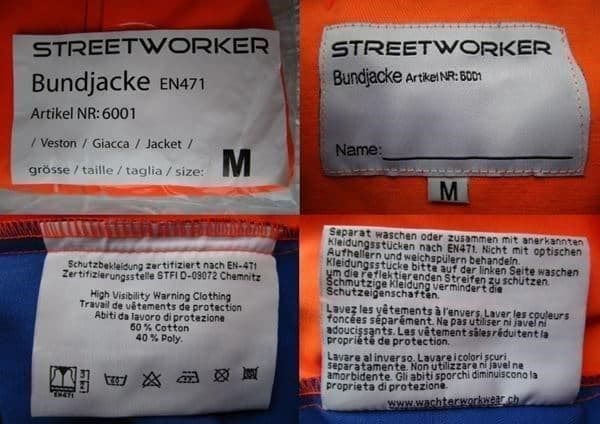 Jacken: Warnschutz Arbeitsjacke EN471, Grösse M, neu – Neu (gemäss Beschreibung) aus Eschenbach SG von brocarte 9